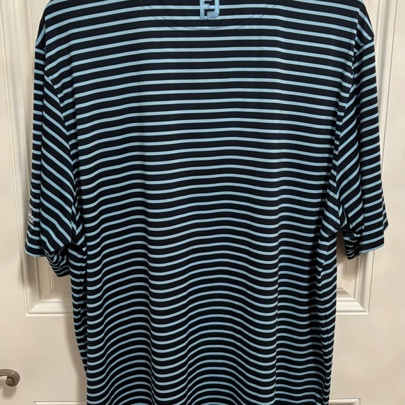 FootJoy Men’s XL Striped Golf Polo Shirt – Inverness 2021 Member Guest–Navy/Blue - Picture 7 of 7